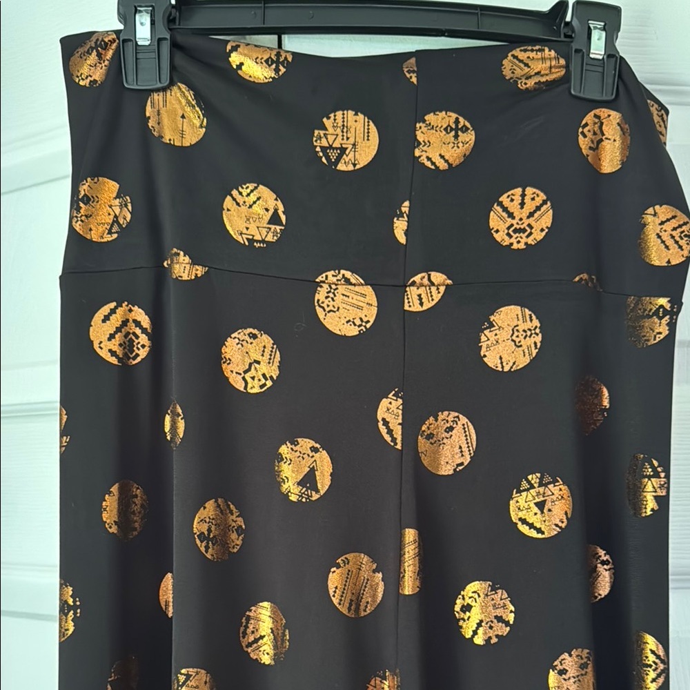 Black and Gold Polka Dot Skirt